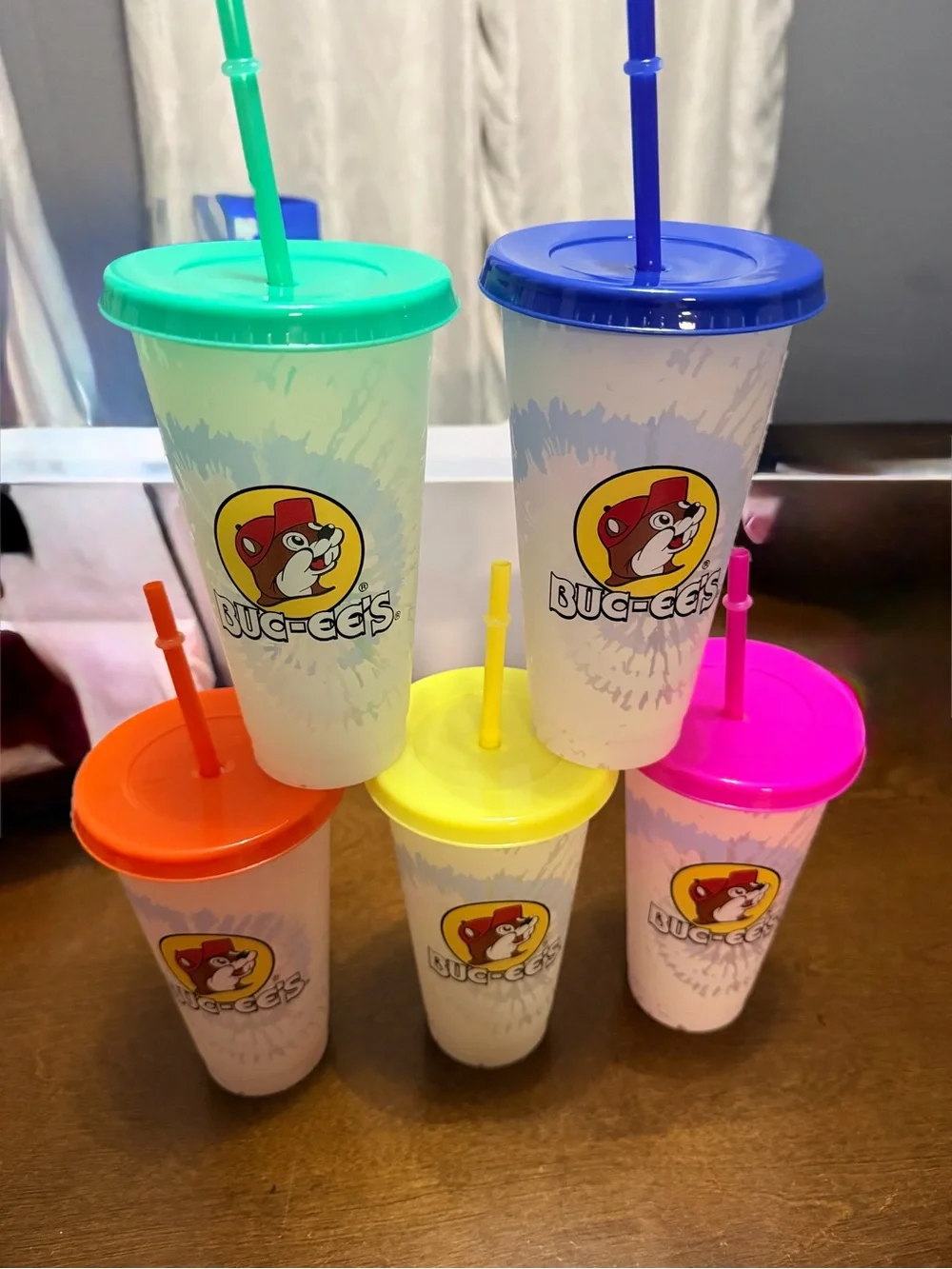 Neon Travel Tumbler - Assorted Colors (Blue, Green, Orange, Yellow, Pink)